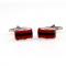 Royal Red Kingston Stripe Cufflinks  1.JPG